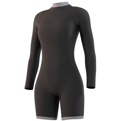  Mystic Womens Brand 3/2mm Longarm Shorty Wetsuit - Night Blue