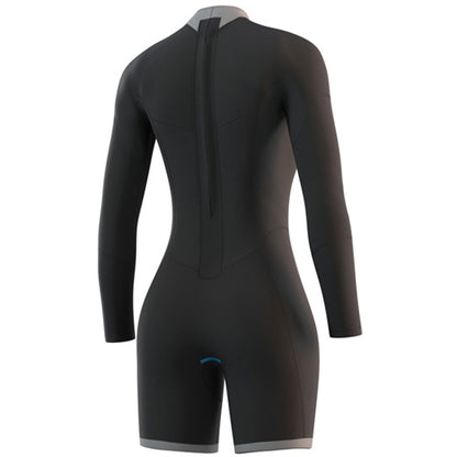  Mystic Womens Brand 3/2mm Longarm Shorty Wetsuit - Night Blue