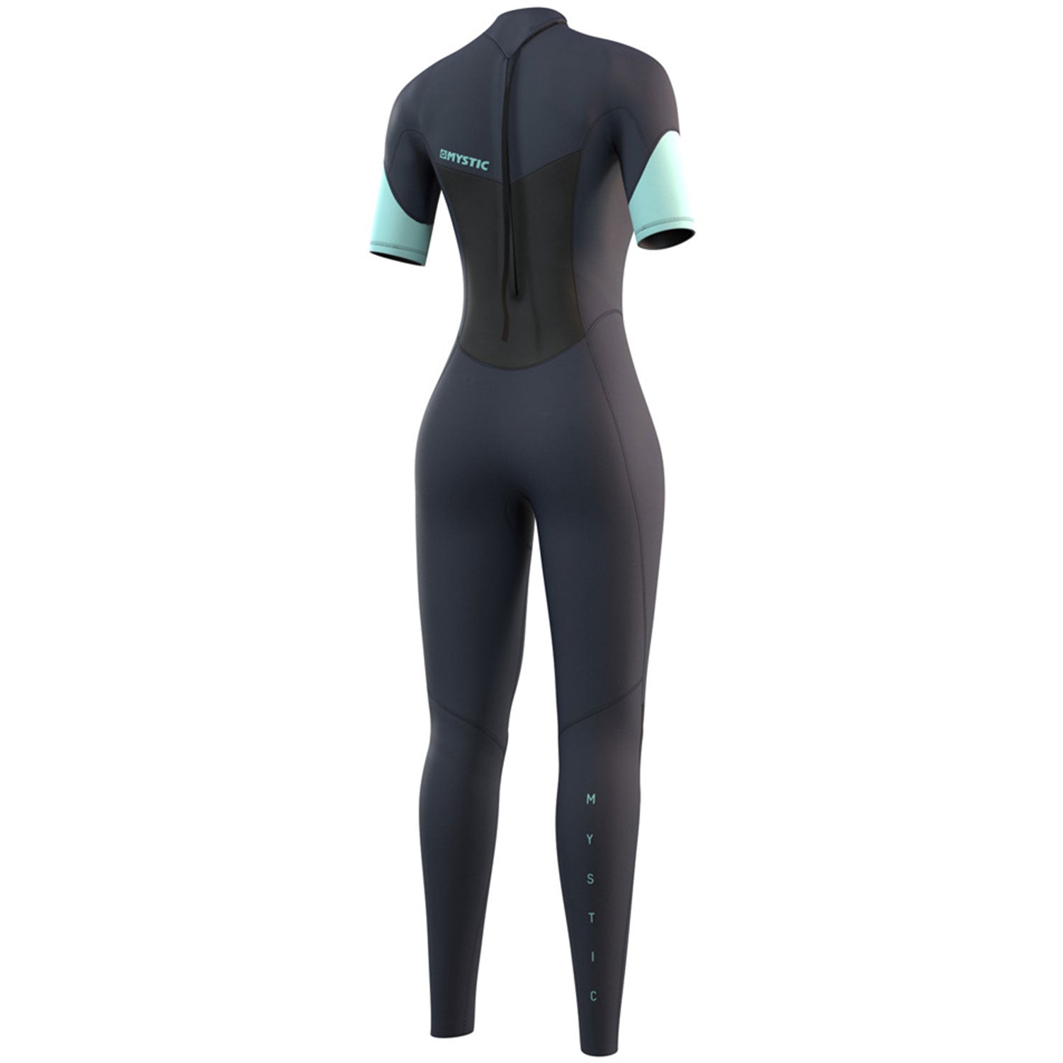  Mystic Womens Brand 3/2mm Back-Zip FL Shortarm Wetsuit - Night Blue