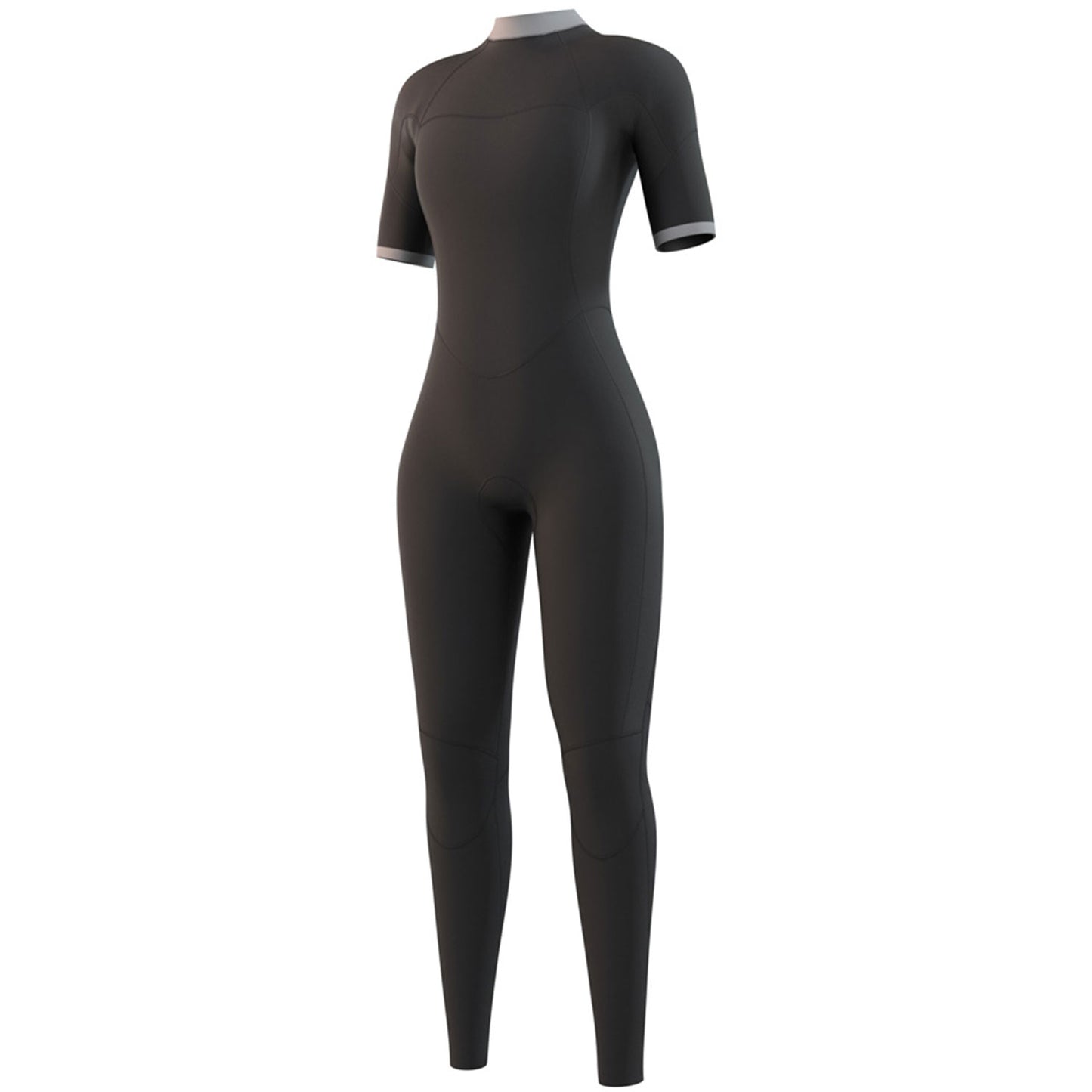  Mystic Womens Brand 3/2mm Back-Zip FL Shortarm Wetsuit - Night Blue