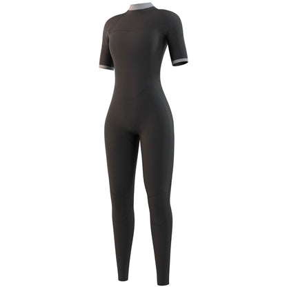  Mystic Womens Brand 3/2mm Back-Zip FL Shortarm Wetsuit - Night Blue