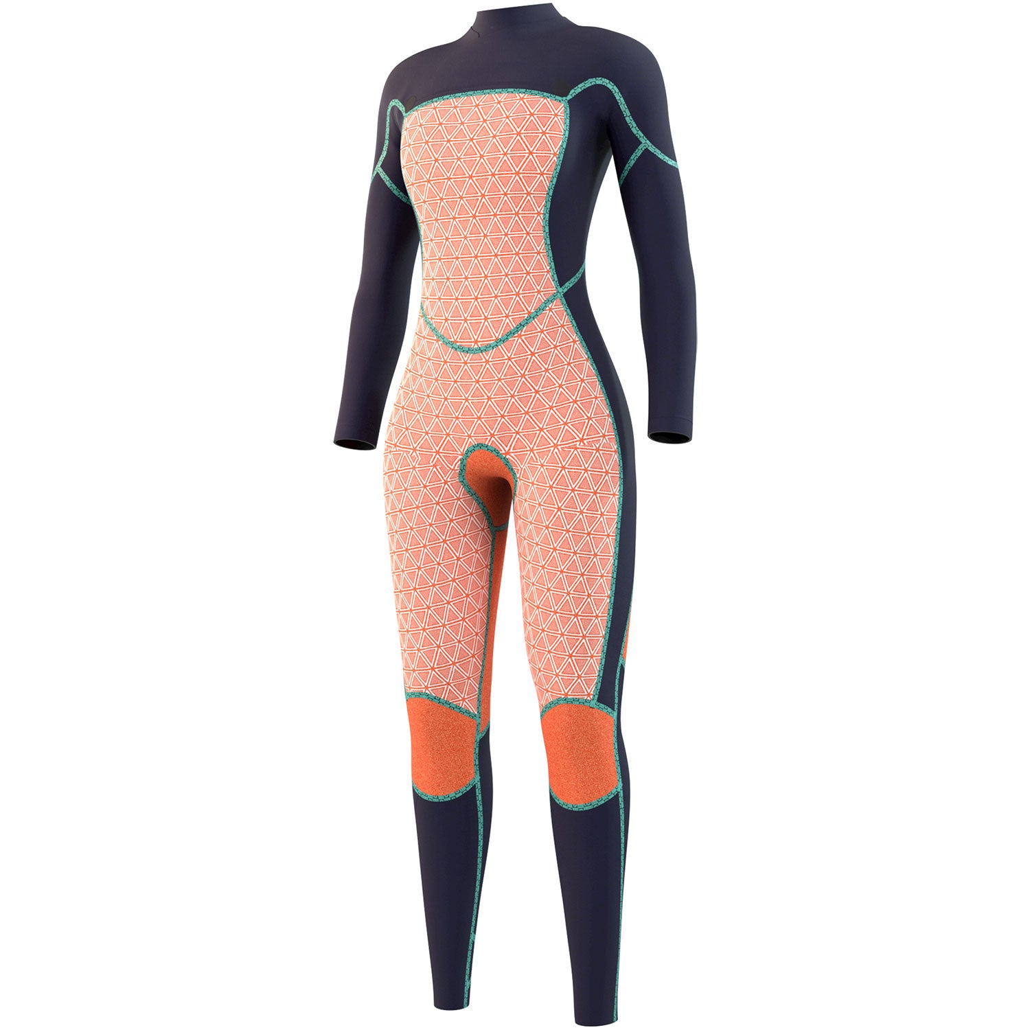  Mystic Womens Diva 3/2mm Front Zip Wetsuit - Night Blue