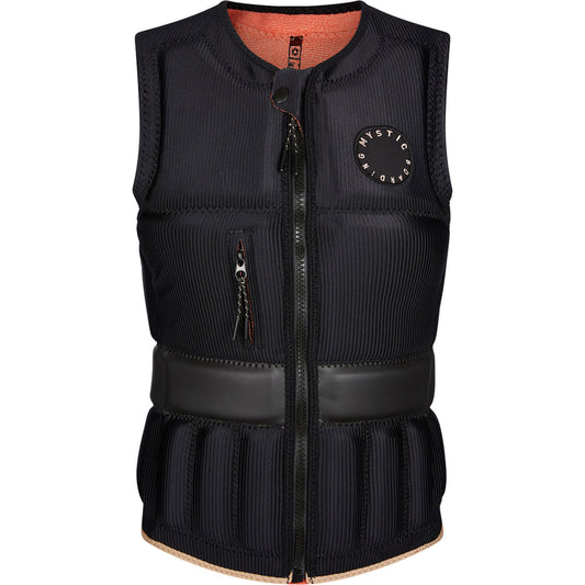  Mystic Womens GEM FZip Wakeboard Impact Vest - Black