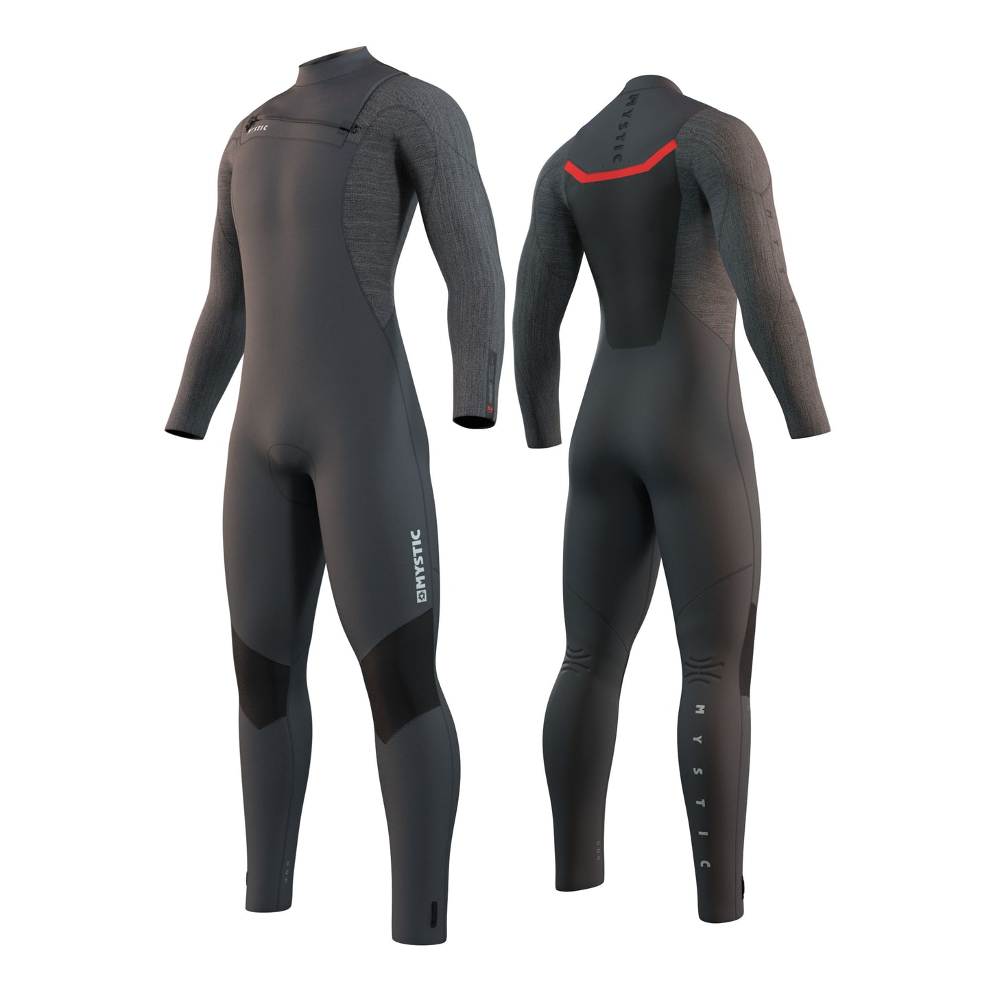  Mystic MAJESTIC 4/3 GBS Front Zip Wetsuit - Grey