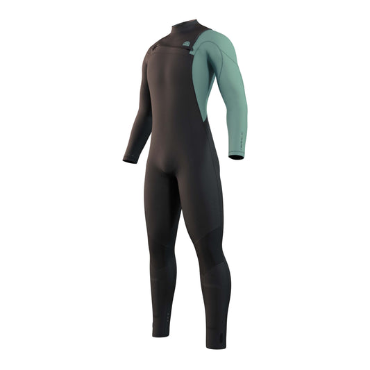  Mystic MARSHALL 4/3 GBS Front Zip Wetsuit - Black/green