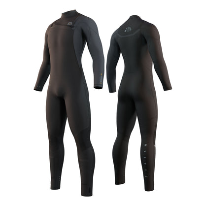  Mystic MARSHALL 4/3 GBS Front Zip Wetsuit - Black/Grey