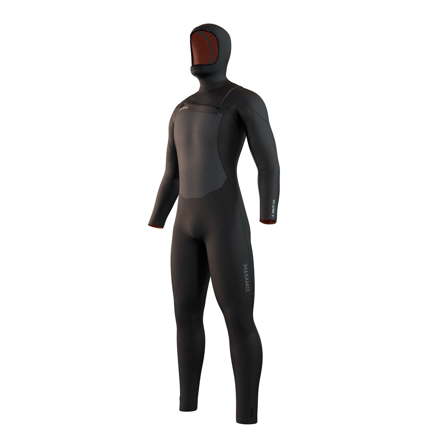  Mystic Voltt Hooded 6/4/3mm Front-Zip Fullsuit Wetsuit - Black