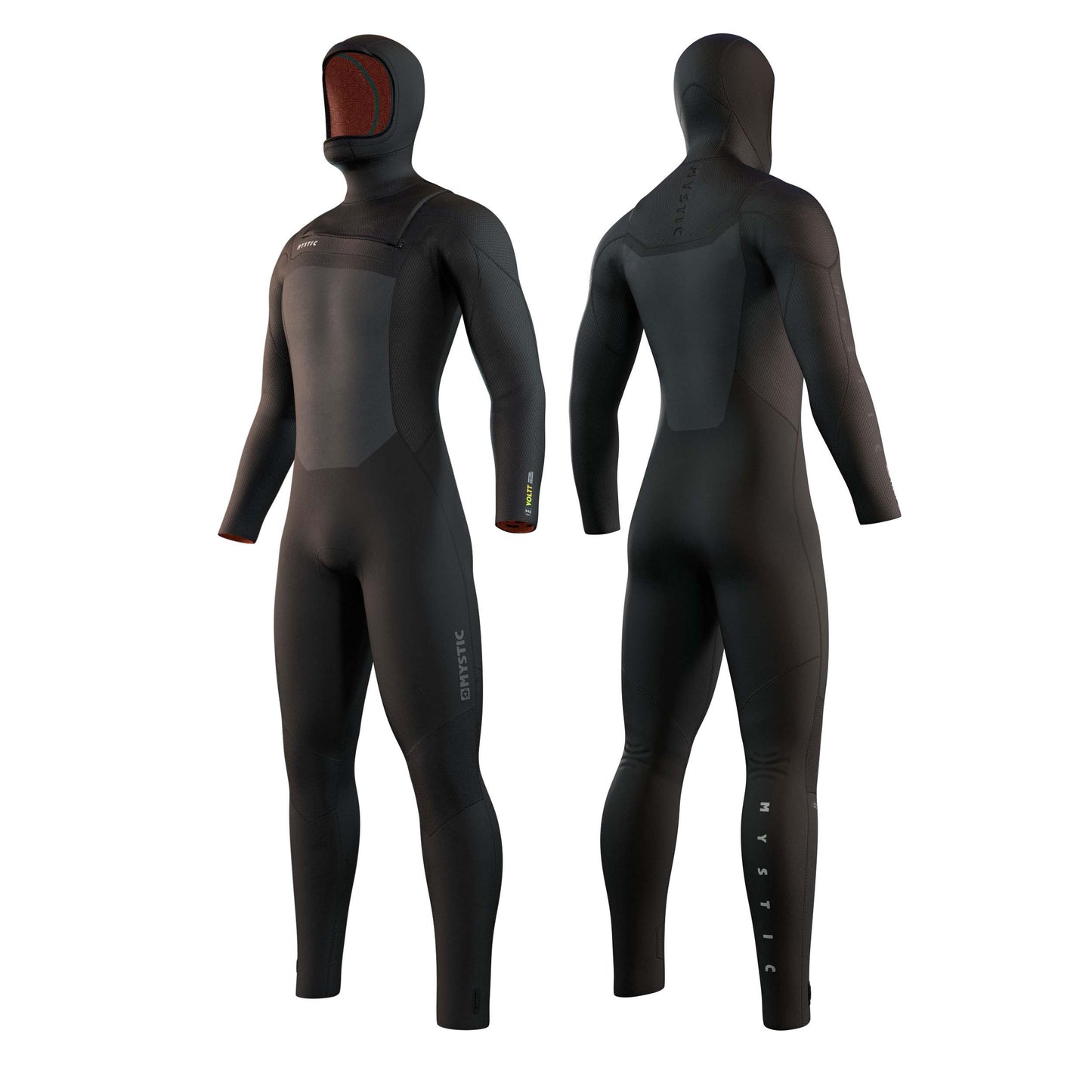  Mystic Voltt Hooded 6/4/3mm Front-Zip Fullsuit Wetsuit - Black