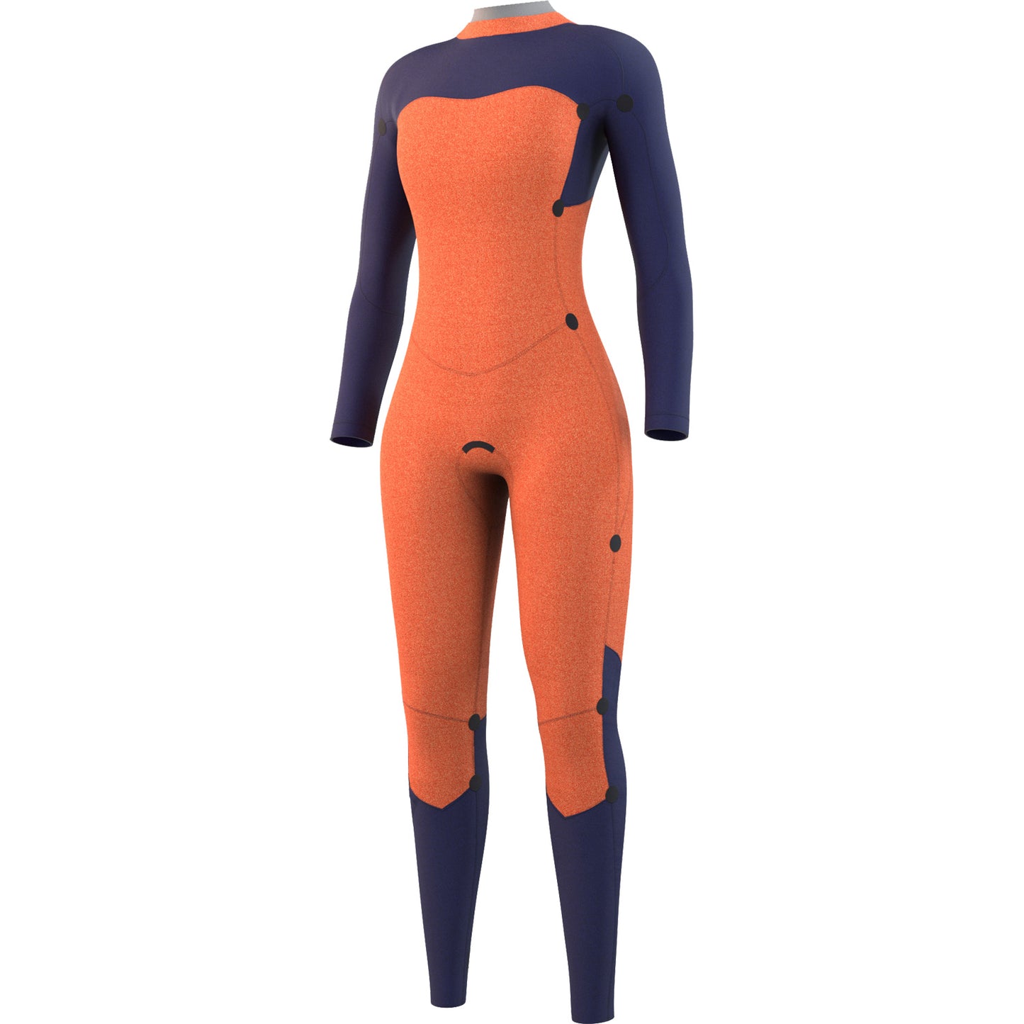  Mystic Womens Dazzled 5/3 Back Zip Wetsuit - Night Blue