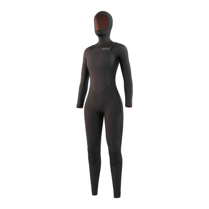  Mystic Womens Gem 6/4/3mm Hooded Wetsuit - Black