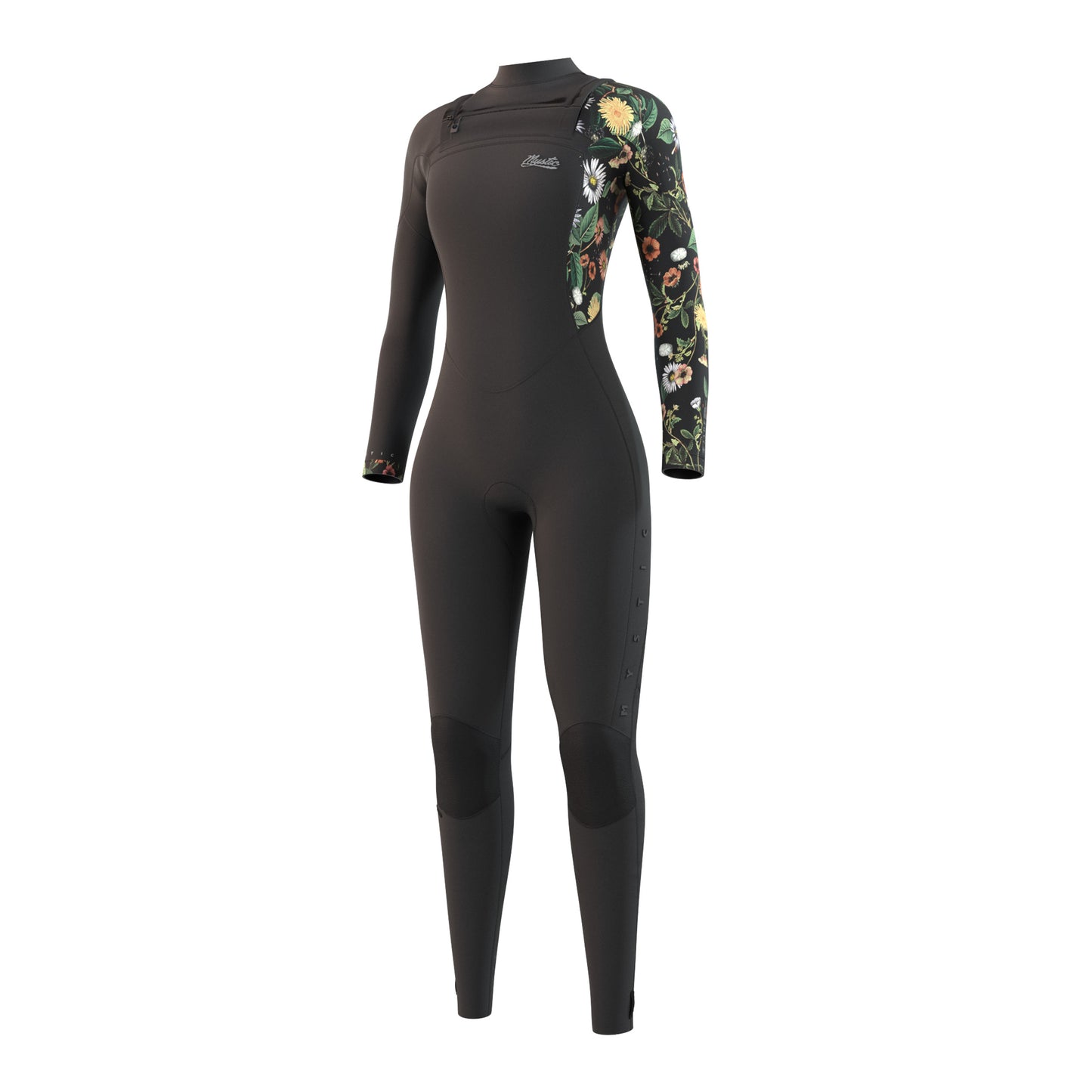  Mystic Womens Jayde 4/3mm Chest-Zip Wetsuit - Black