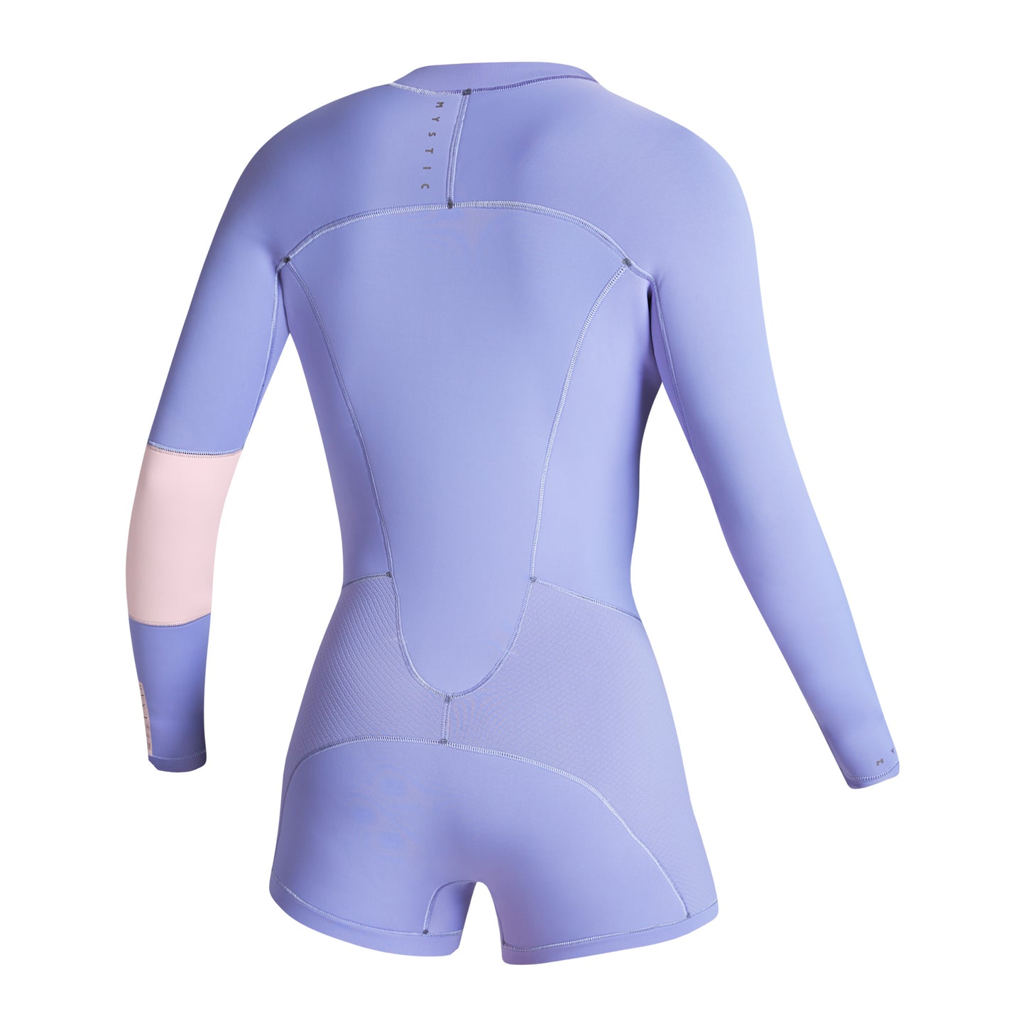  Mystic Womens Lunar 2/2mm Front-Zip Longarm Shorty Wetsuit - Pastel Lilac