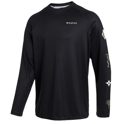  Mystic Bolt Longsleeve Rash Vest - Black