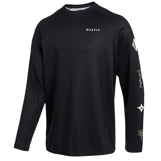  Mystic Bolt Longsleeve Rash Vest - Black