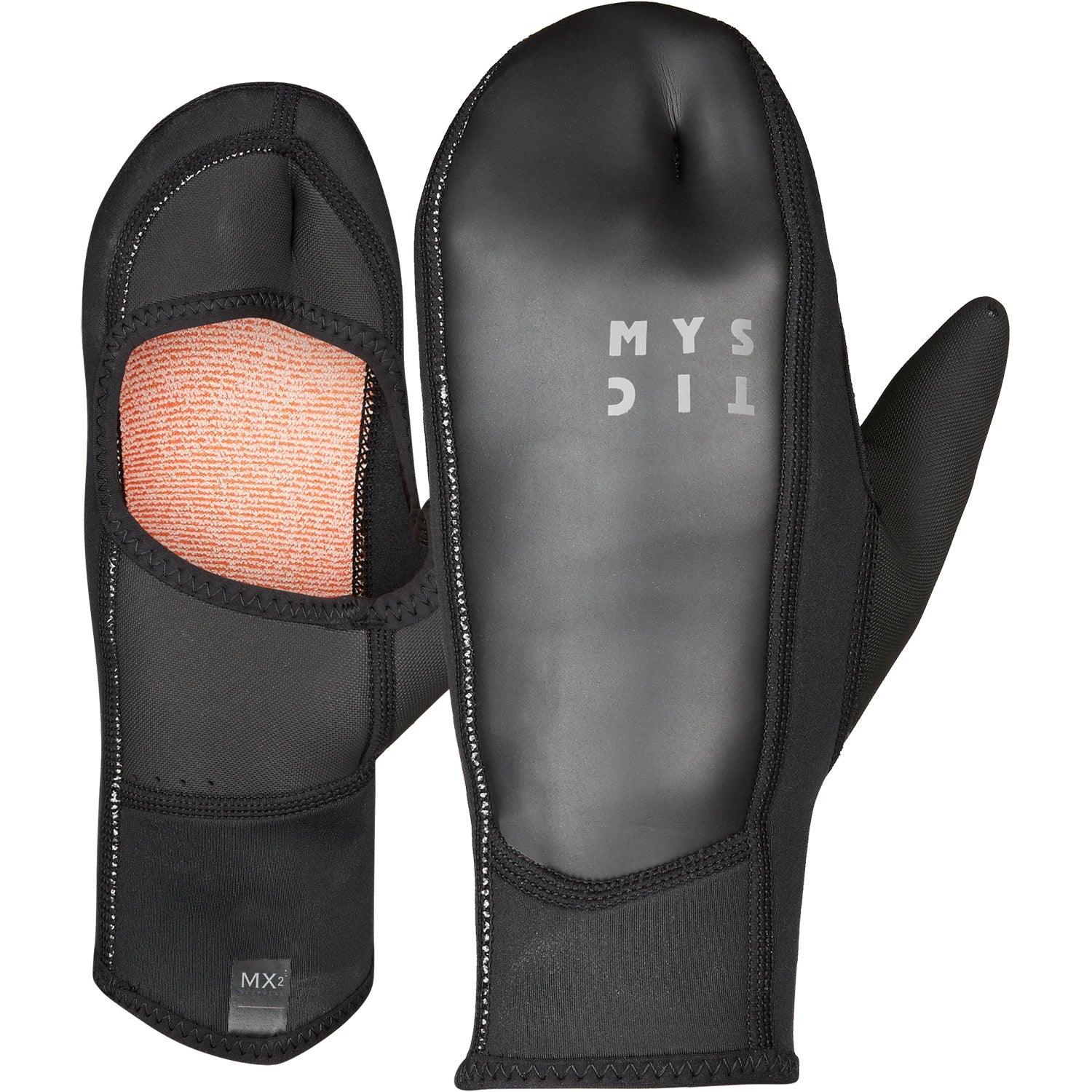  Mystic EASE 2mm Open Palm Wetsuit Mittens - Black