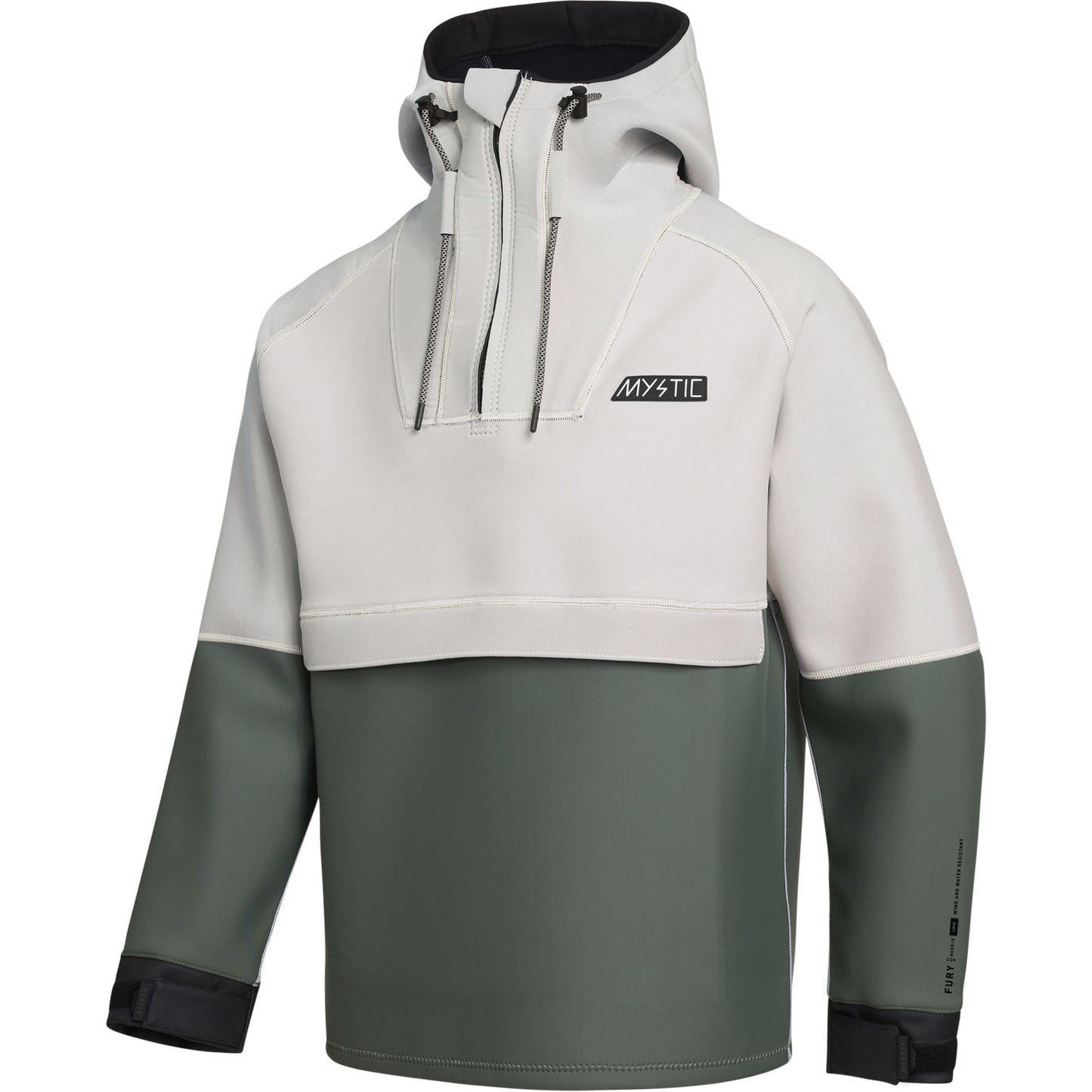  Mystic Fury Hoodie 3/2mm Neoprene Hoody - Dark Olive