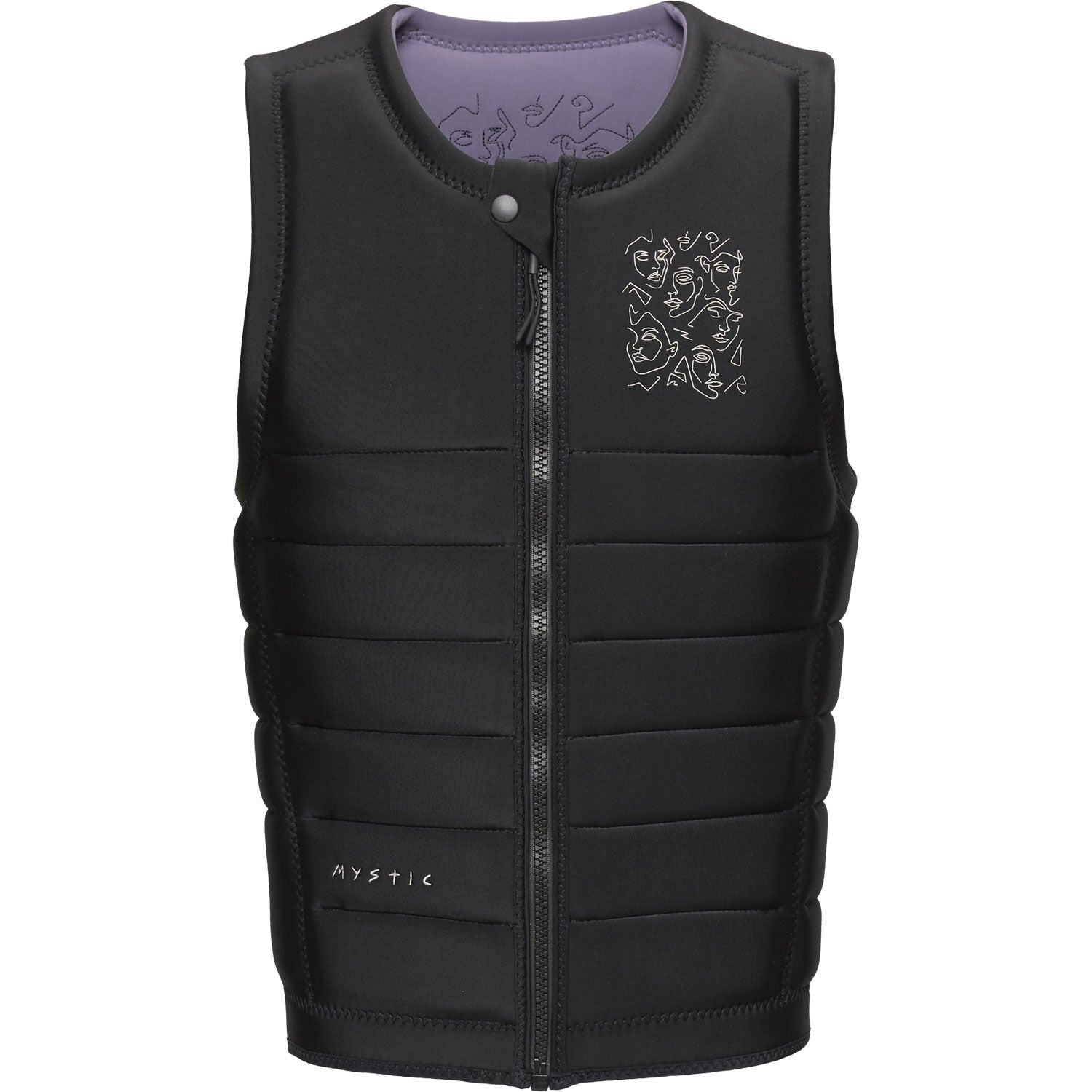  Mystic Mayhem Wake Boarding Impact Vest - Black / Reversible