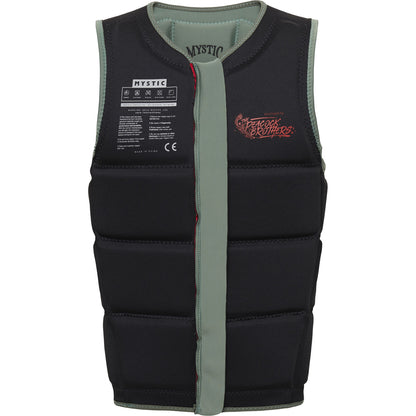  Mystic Peacock Wake Boarding Impact Vest - Dark Olive