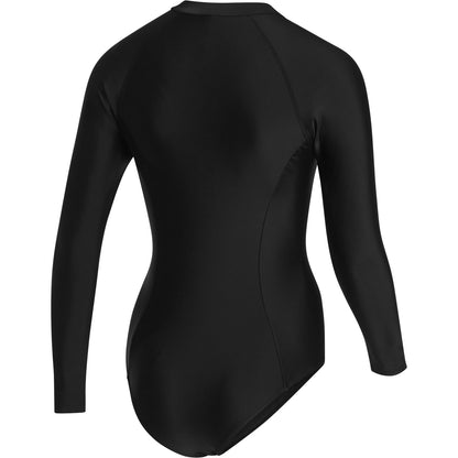  Mystic Womens Jayde Long Sleeve Swimsuit Rashvest - Black