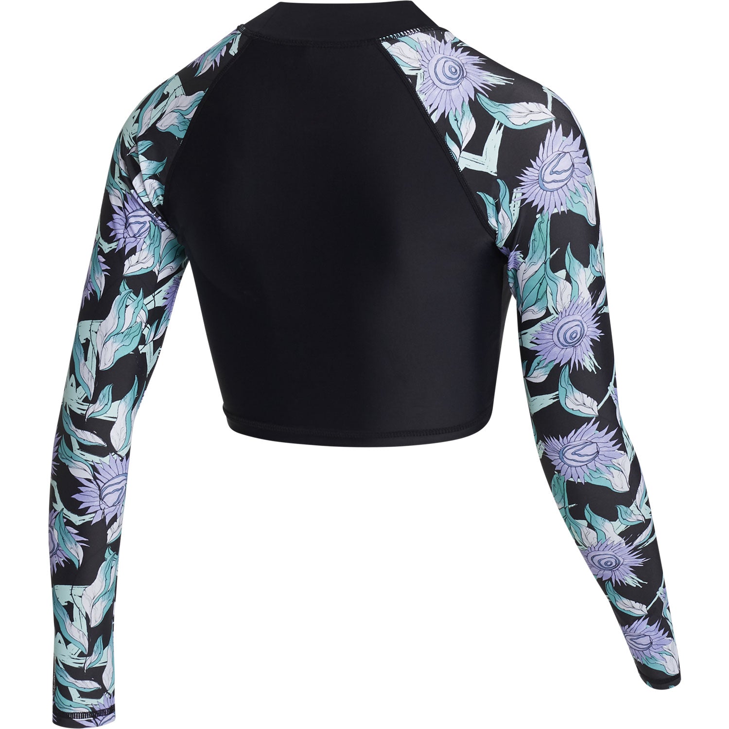  Mystic Womens Jayde Long Crop Rashvest - Black