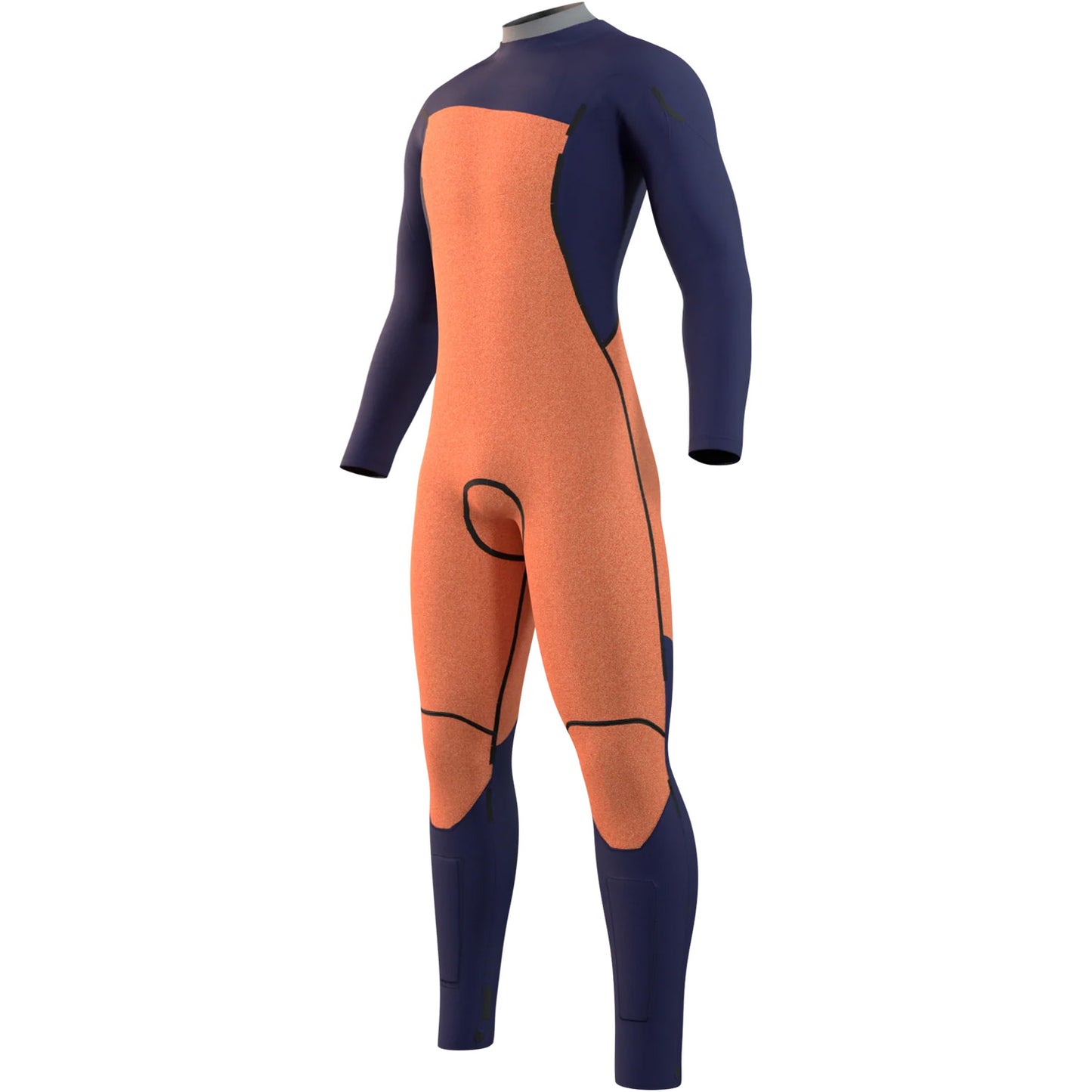  Mystic Marshall 4/3mm Front-Zip Fullsuit Wetsuit - Navy/Red