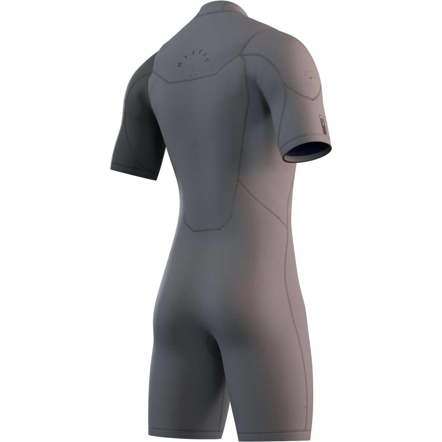  Mystic Marshall 3/2mm Shorty Wetsuit - Light Grey