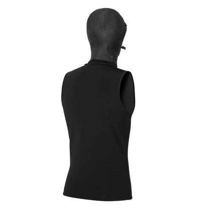  Mystic Neoprene Wetsuit Top With Hood 3/2mm - Black