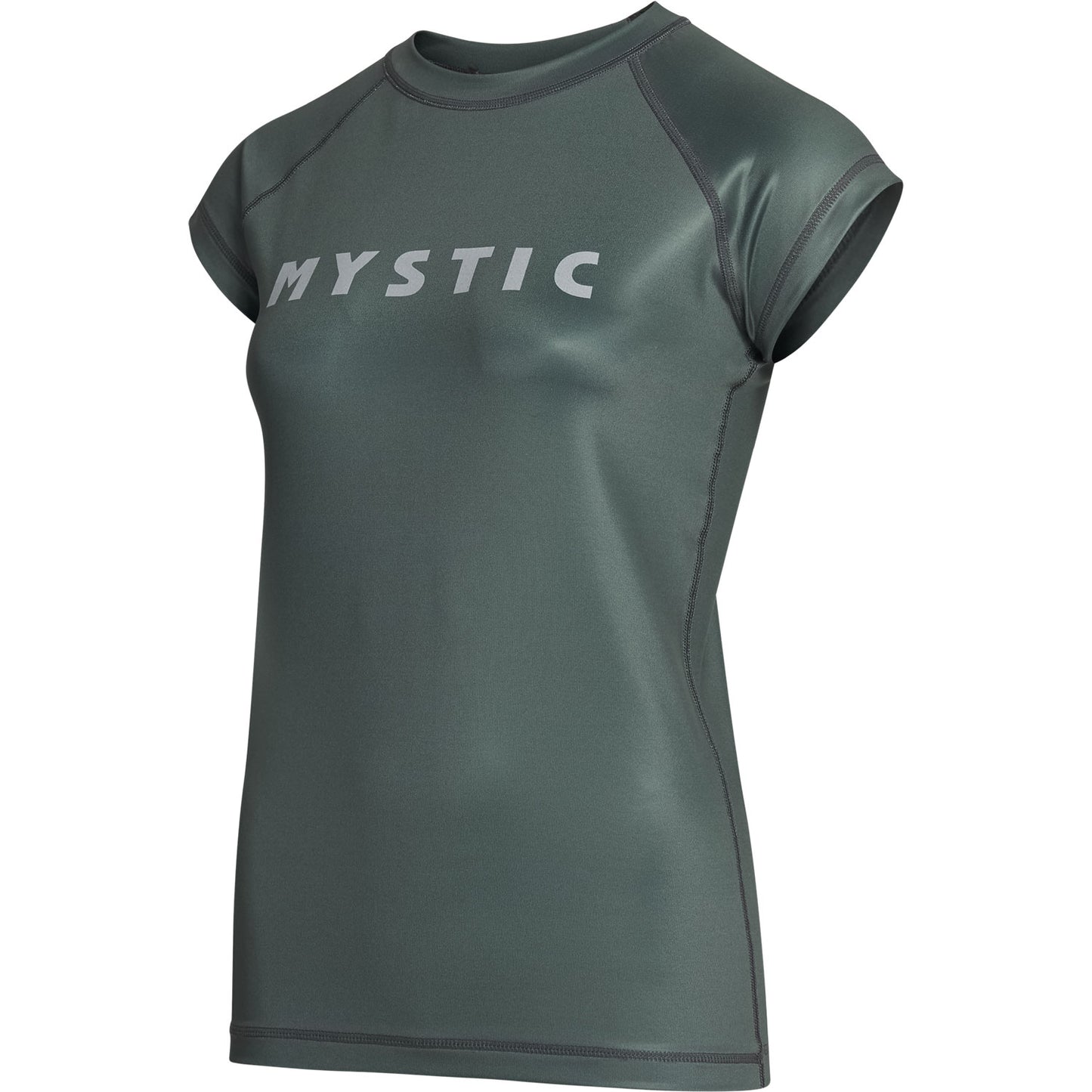  Mystic Womens Star Short Sleeve Rashvest - Dark Olive