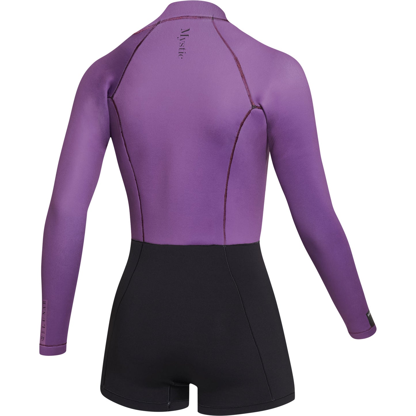  Mystic Womens Lunar 2/2mm Front-Zip Longarm Shorty Wetsuit - Sunset