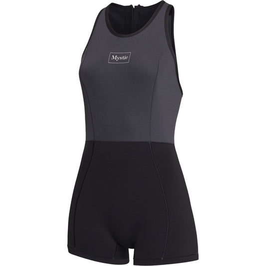  Mystic Womens Lunar 2/2mm Short Jane Wetsuit - Black
