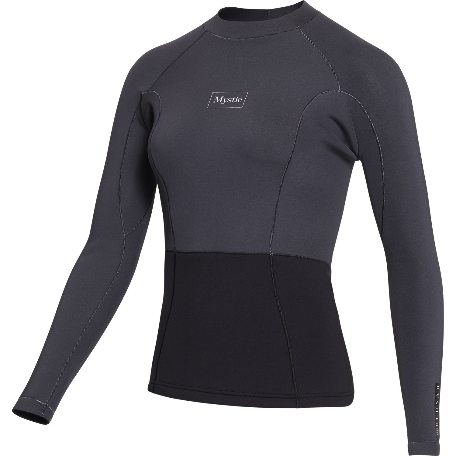  Mystic Womens Lunar 2mm Long Sleeve Neoprene Vest - Dark Grey
