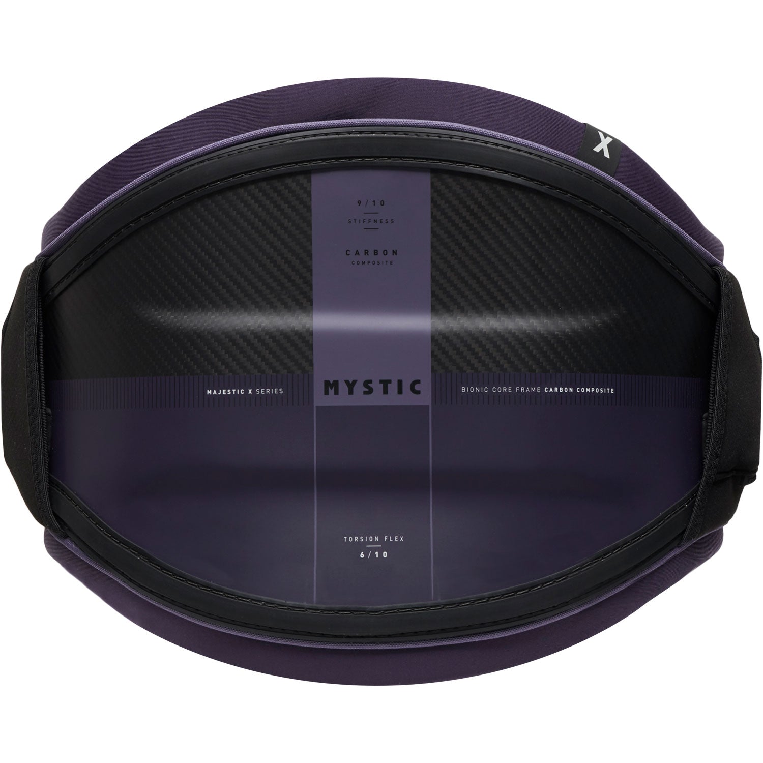  Mystic Majestic X Waist Harness No Spreader Bar - Deep Purple