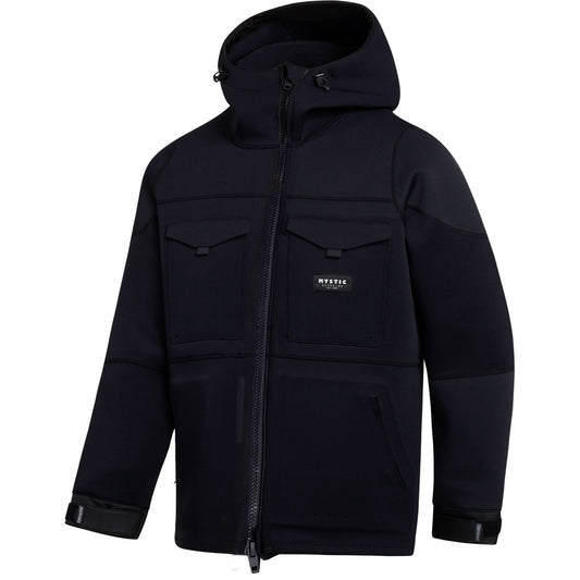  Mystic Vortex Jacket 3/2mm Neoprene Hoody - Black