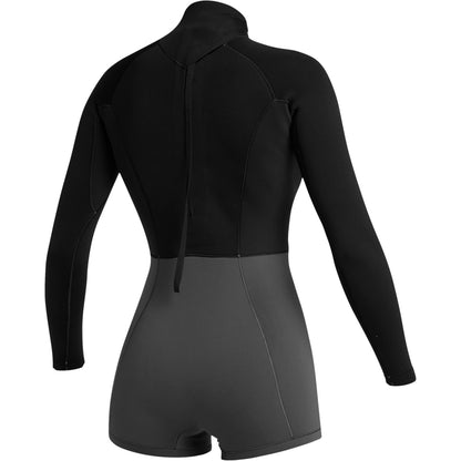  Mystic Womens Lunar 2/2mm BZ Longarm Shorty Wetsuit- Black