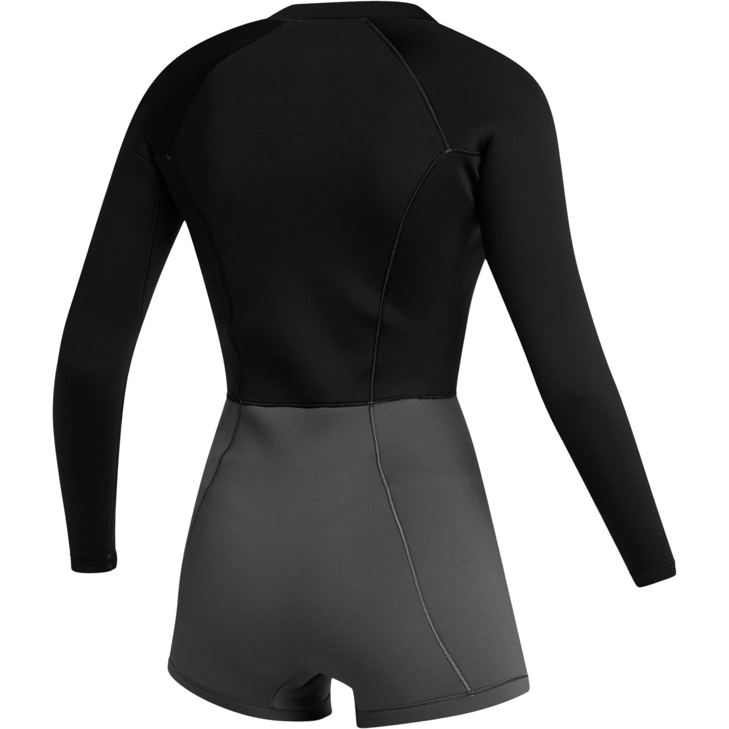  Mystic Womens Lunar 2/2mm Front-Zip Longarm Shorty Wetsuit - Black