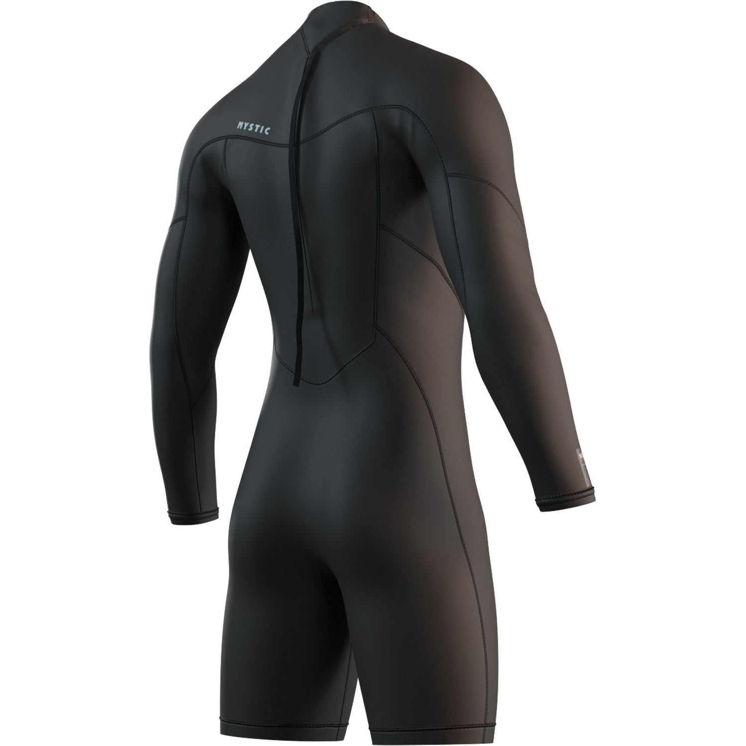  Mystic BRAND 3/2mm Back-Zip Long Arm Short Leg Wetsuit - Black