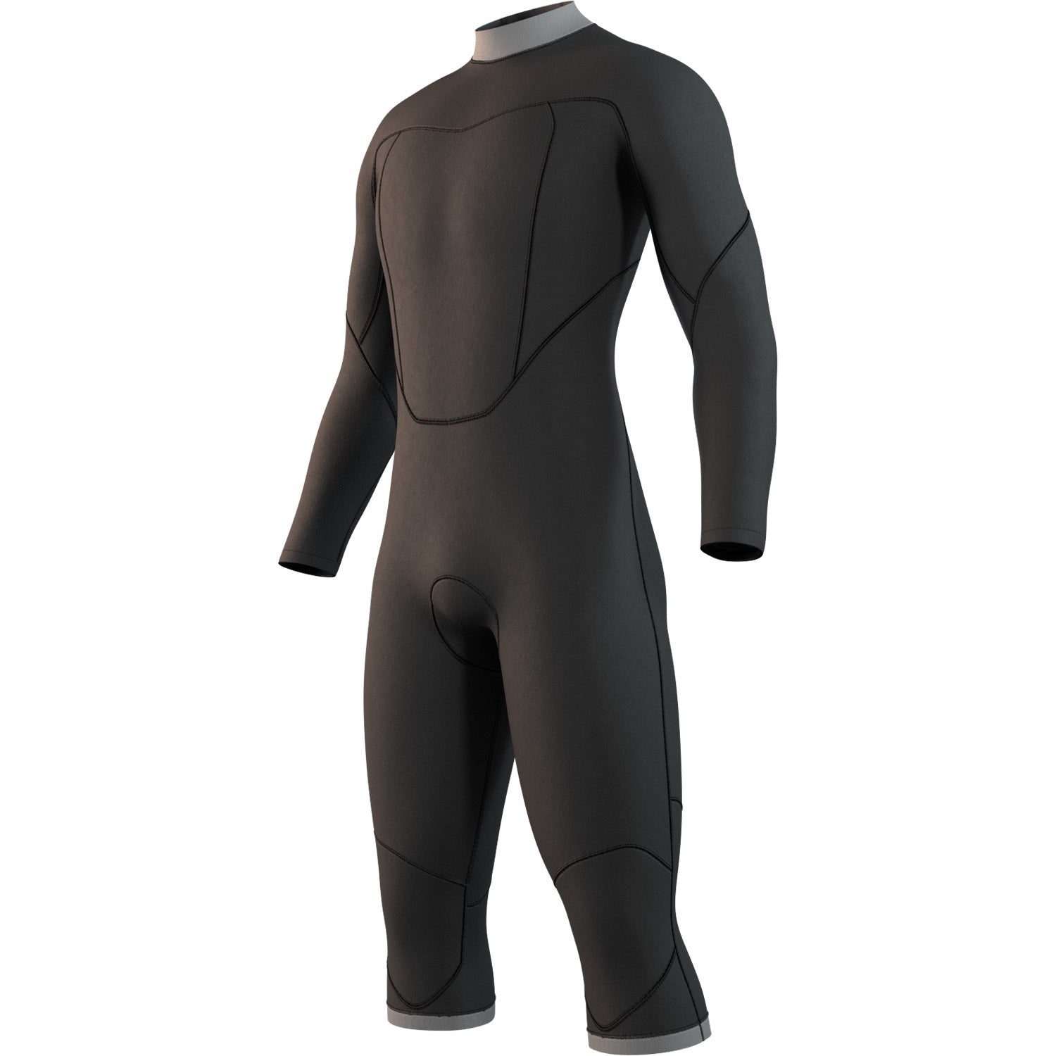  Mystic BRAND 3/2mm Back-Zip Long Arm Short Leg Wetsuit - Black