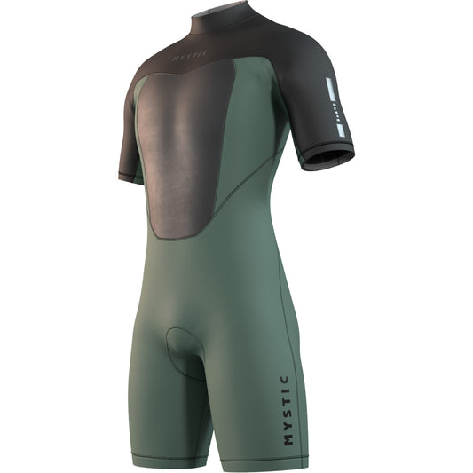  Mystic BRAND 3/2mm Back-Zip Shorty Wetsuit - Dark Olive