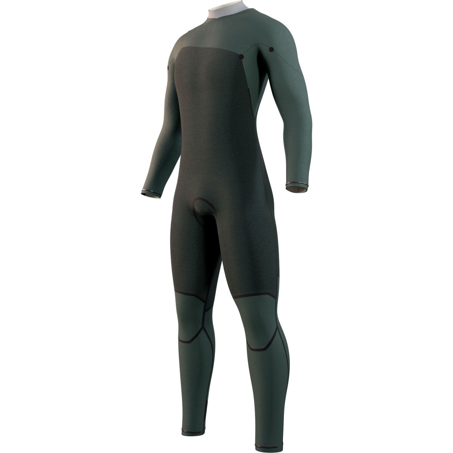  Mystic MOTION 3/2m Front-Zip Fullsuit Wetsuit - Black/Sand