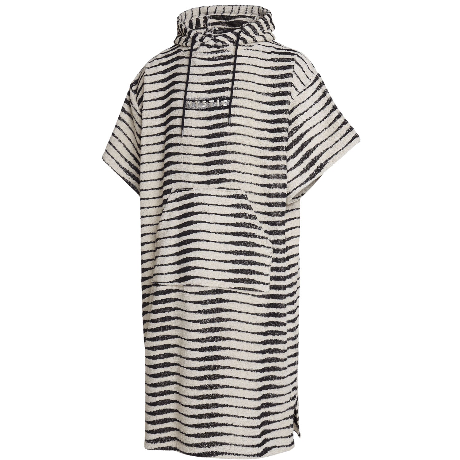  Mystic Jaquard Cotton Poncho Robe- Marshmallow