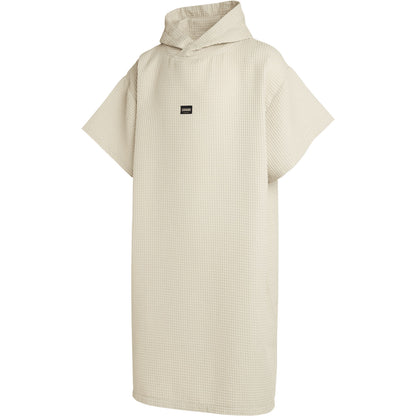  Mystic Waffle Cotton Poncho Robe- Sand