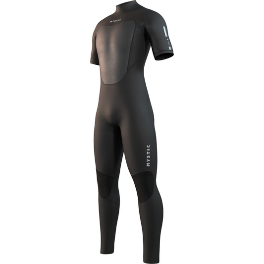  Mystic STAR 3/2mm Back-Zip Short Arm Wetsuit - Black
