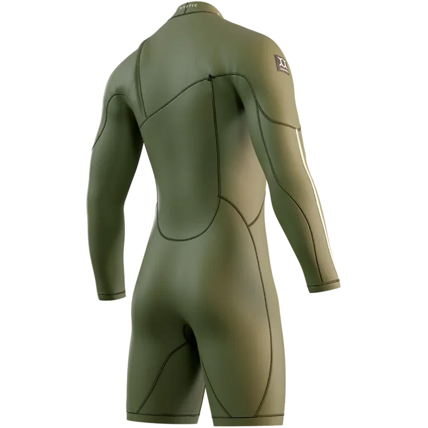  Mystic The One 3/2 Front-Zip Longarm Shorty Wetsuit- Moss
