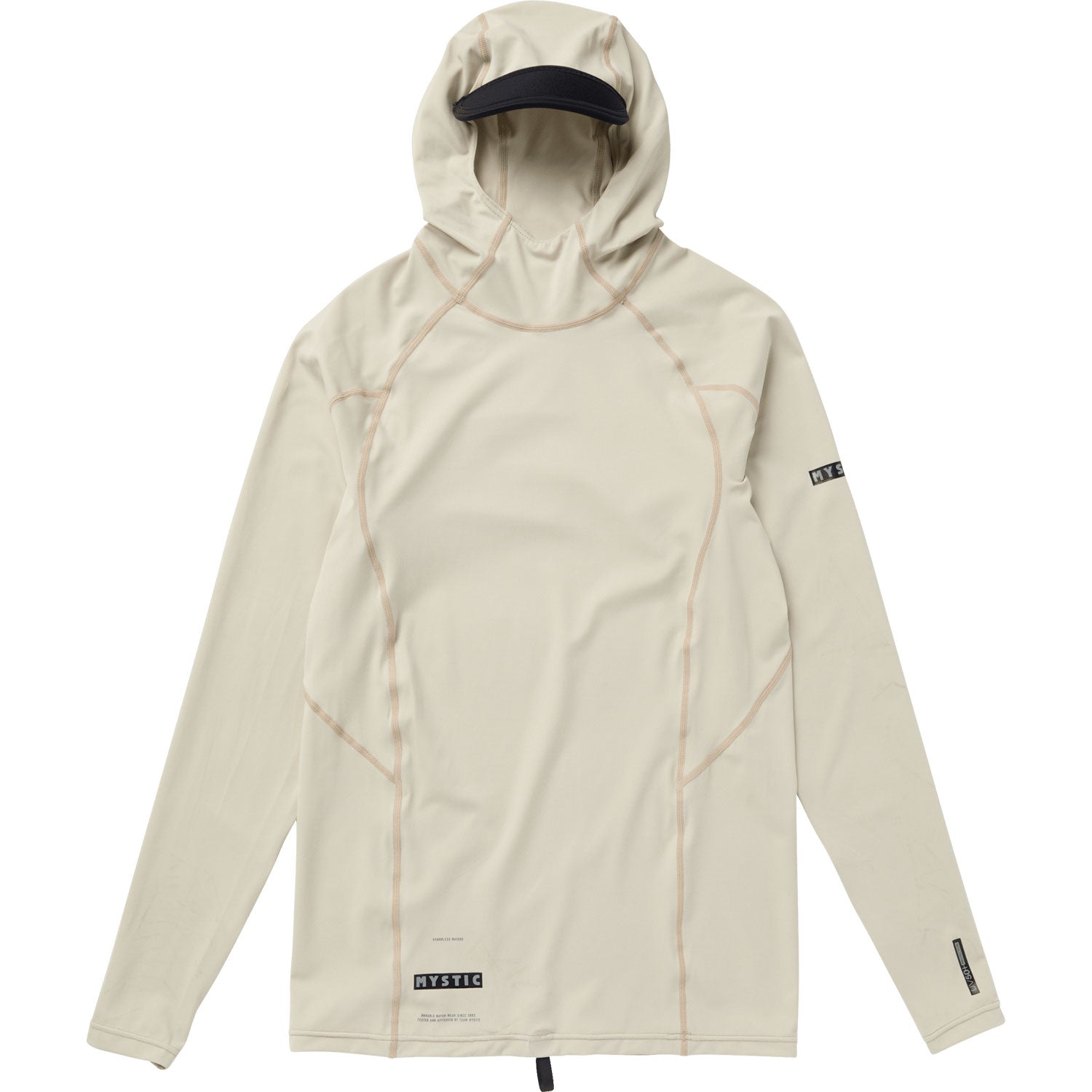  Mystic Unchartered Hooded Long Sleeve Rashvest - Sand
