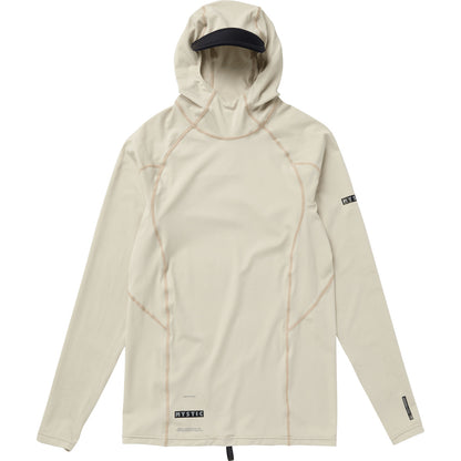  Mystic Unchartered Hooded Long Sleeve Rashvest - Sand