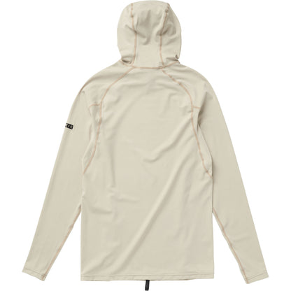  Mystic Unchartered Hooded Long Sleeve Rashvest - Sand