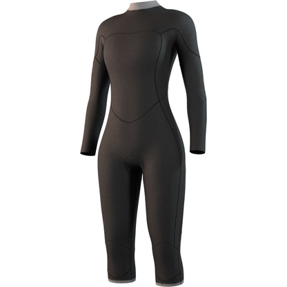  Mystic Womens Brand 3/2mm Back-Zip Short Leg Wetsuit - Black