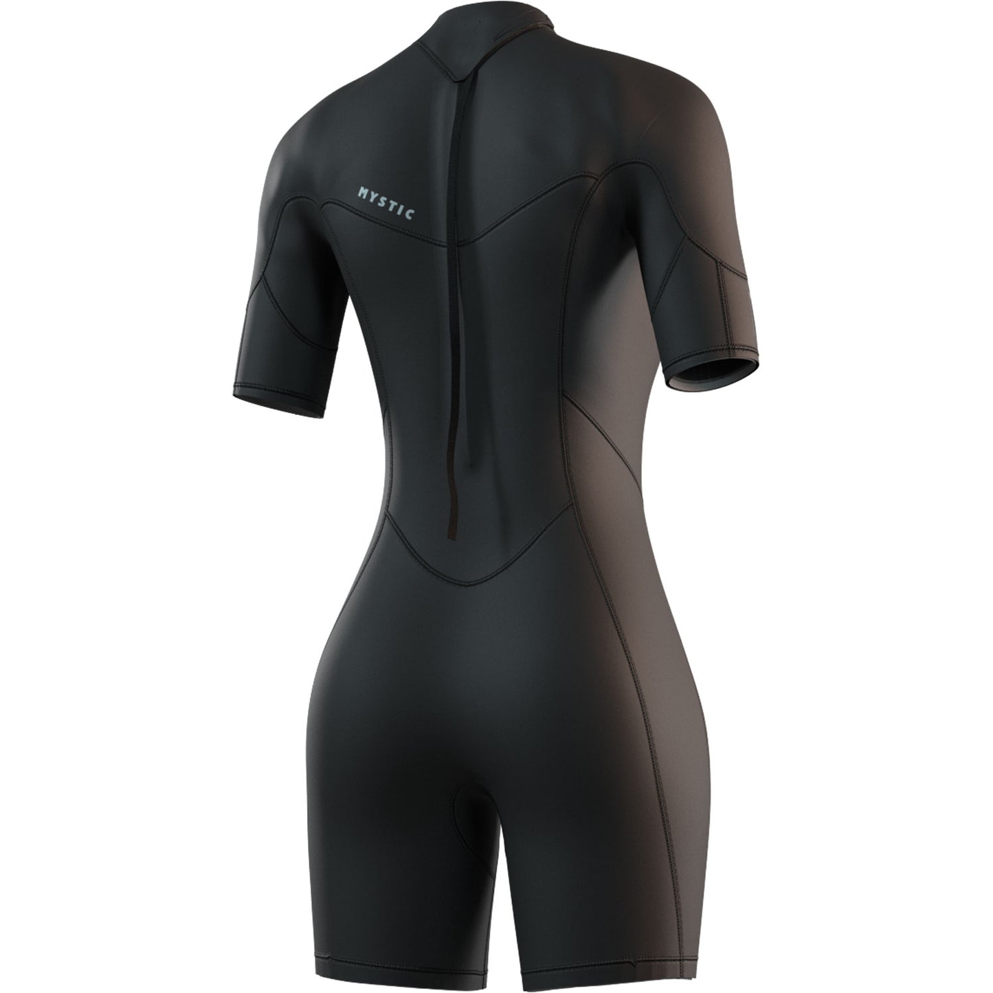  Mystic Womens Brand 3/2mm Back-Zip Shortty Wetsuit - Black