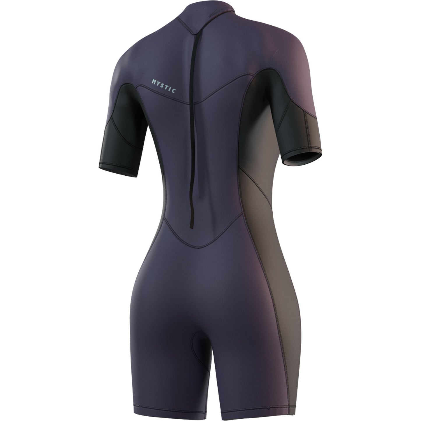  Mystic Womens Brand 3/2mm Back-Zip Shortty Wetsuit - Purple