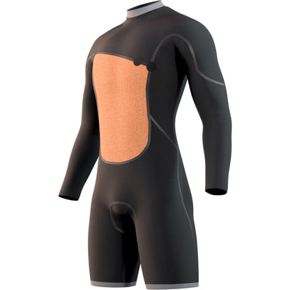  Mystic The One 3/2 Front-Zip Longarm Shorty Wetsuit- Moss